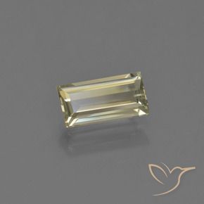 Diaspore Couleur Changeant Jaune moyen naturelle Baquette, 1.27 ct, VVS-VS