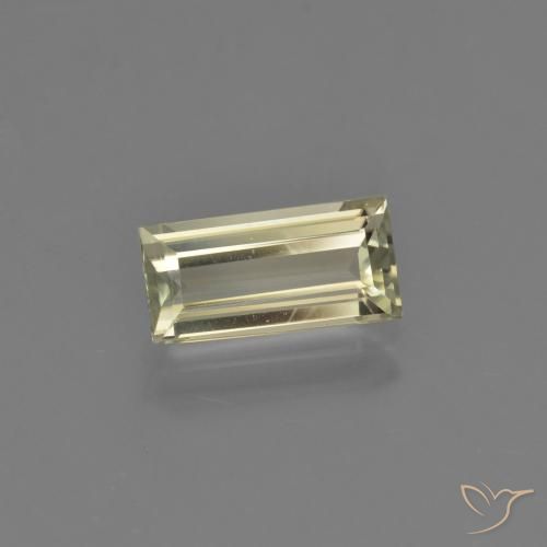 Diaspore Couleur Changeant Jaune brunâtre naturelle Baquette, 1.37 ct, VVS-VS