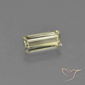 Diaspore Couleur Changeant Jaune moyen naturelle Baquette, 1.18 ct, VS