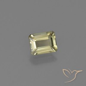 Diaspore Couleur Changeant Jaune clair naturelle Octogone / coupe Émeraude, 0.65 ct, VS
