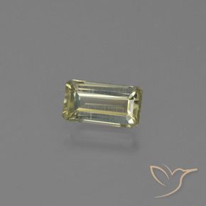 Diaspore Couleur Changeant Jaune pâle naturelle Octogone / coupe Émeraude, 0.68 ct, VVS-VS