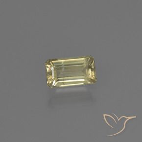 Diaspore Couleur Changeant Jaune chaud naturelle Octogone / coupe Émeraude, 0.68 ct, VS-SI
