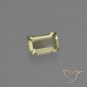 Diaspore Couleur Changeant Jaune clair naturelle Octogone / coupe Émeraude, 0.62 ct, VVS-VS