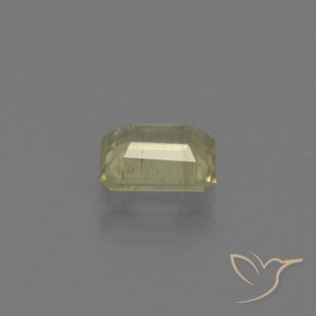 Diaspore Couleur Changeant Jaune brunâtre naturelle Octogone / coupe Émeraude, 0.71 ct, VS-SI