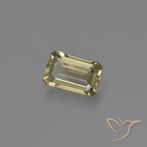 Diaspore Couleur Changeant Jaune clair naturelle Octogone / coupe Émeraude, 0.71 ct, VS