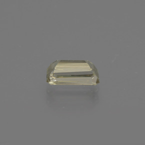 Diaspore à changement de couleur jaune naturelle taille émeraude, 0,76 ct, VS