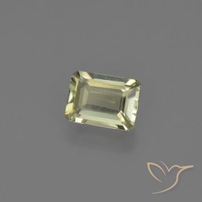 Diaspore Couleur Changeant Vert jaunâtre naturelle Taille émeraude, 0.79 ct, VVS-VS
