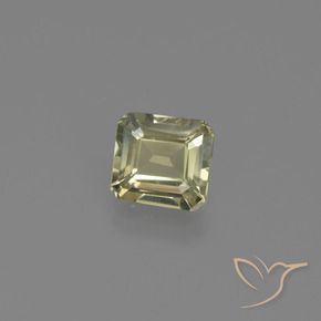 Diaspore Couleur Changeant Vert jaunâtre naturelle Octogone / coupe Émeraude, 0.74 ct, VVS-VS