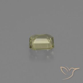 Diaspore Couleur Changeant Vert jaunâtre naturelle Octogone / coupe Émeraude, 0.74 ct, VVS-VS