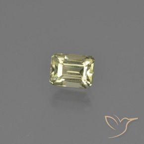 Diaspore Couleur Changeant Jaune clair naturelle Octogone / coupe Émeraude, 0.75 ct, VS-SI