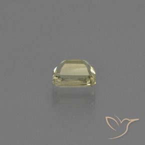 Diaspore Couleur Changeant Jaune clair naturelle Octogone / coupe Émeraude, 0.75 ct, VS-SI