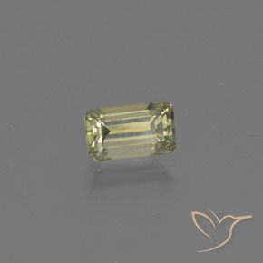 Diaspore Couleur Changeant Jaune brunâtre naturelle Octogone / coupe Émeraude, 0.76 ct, VS-SI