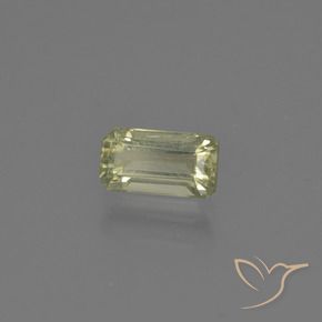 Diaspore Couleur Changeant Jaune brunâtre naturelle Octogone / coupe Émeraude, 0.79 ct, VS-SI