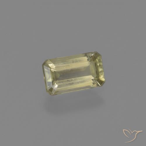 Diaspore Couleur Changeant Jaune clair naturelle Octogone / coupe Émeraude, 0.80 ct, VS