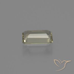 Diaspore à changement de couleur jaune naturelle taille émeraude, 0,83 ct, VVS-VS