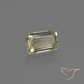 Diaspore Couleur Changeant Jaune moyen naturelle Octogone / coupe Émeraude, 0.82 ct, VVS-VS