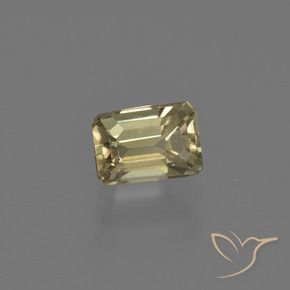 Diaspore Couleur Changeant Jaune moyen naturelle Octogone / coupe Émeraude, 0.86 ct, VS
