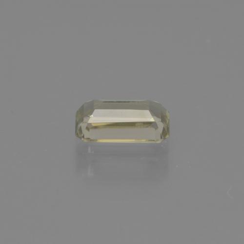 Diaspore à changement de couleur jaune naturelle taille émeraude, 0,86 ct, VS