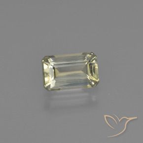 Diaspore Couleur Changeant Jaune clair naturelle Octogone / coupe Émeraude, 0.85 ct, VS