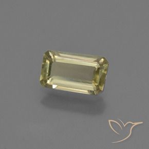 Diaspore Couleur Changeant Jaune brunâtre naturelle Octogone / coupe Émeraude, 0.73 ct, VS