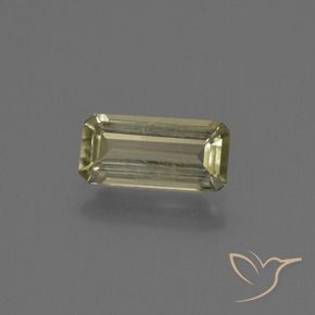 Diaspore Couleur Changeant Jaune moyen naturelle Octogone / coupe Émeraude, 0.91 ct, VS