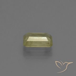 Diaspore Couleur Changeant Jaune pâle naturelle Octogone / coupe Émeraude, 0.97 ct, VS-SI