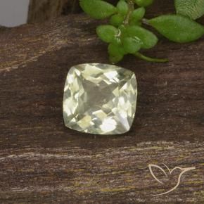 Diaspore Couleur Changeant Jaune très clair naturelle Coussin, 0.76 ct, VS