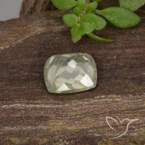 Diaspore Couleur Changeant Jaune très clair naturelle Coussin, 0.76 ct, VS