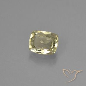 Diaspore Couleur Changeant Jaune très clair naturelle Coussin, 0.75 ct, VS