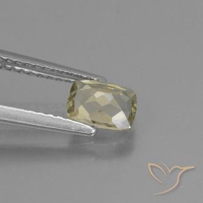 Diaspore Couleur Changeant Jaune très clair naturelle Coussin, 0.75 ct, VS