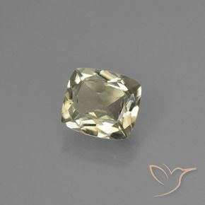 Diaspore Couleur Changeant Jaune doré très clair naturelle Coussin, 0.91 ct, VS