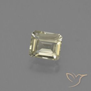 Diaspore Couleur Changeant Jaune très clair naturelle Octogone / coupe Émeraude, 0.89 ct, VS