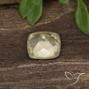 Diaspore Couleur Changeant Jaune pâle naturelle Coussin, 0.70 ct, VS
