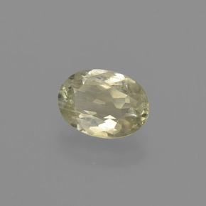 Diaspore Couleur Changeant Jaune clair naturelle Coupe ovale, 0.90 ct, VS-SI