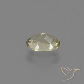 Diaspore Couleur Changeant Jaune clair naturelle ovale, 0.73 ct, VS