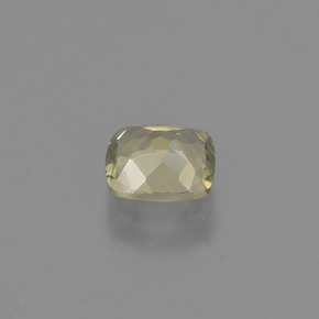 Diaspore à changement de couleur jaune naturelle coupe coussin, 0,77 ct, VVS-VS