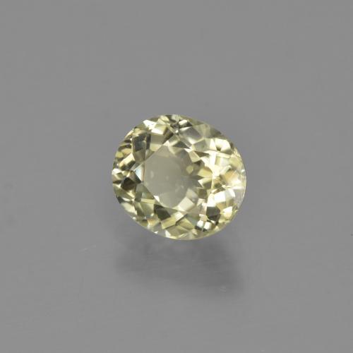 Diaspore Couleur Changeant Jaune très clair naturelle Coupe ovale, 0.85 ct, VS
