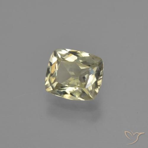 Diaspore Couleur Changeant Jaune clair naturelle Coussin, 0.86 ct, VVS-VS