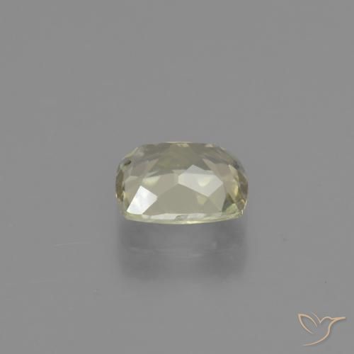 Diaspore Couleur Changeant Jaune clair naturelle Coussin, 0.86 ct, VVS-VS