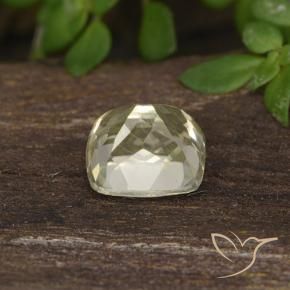 Diaspore Couleur Changeant Jaune pâle naturelle Coussin, 0.66 ct, VVS-VS