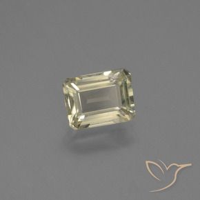Diaspore Couleur Changeant Jaune clair naturelle Octogone / coupe Émeraude, 0.80 ct, VS