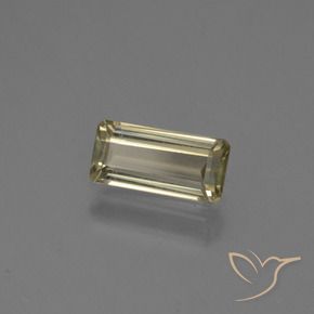 Diaspore Couleur Changeant Jaune pâle naturelle Octogone / coupe Émeraude, 0.75 ct, VS