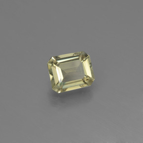 Diaspore à changement de couleur multicolore naturelle taille émeraude, 0,88 ct, VVS-VS