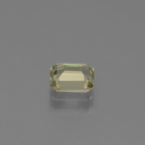 Diaspore à changement de couleur multicolore naturelle taille émeraude, 0,88 ct, VVS-VS