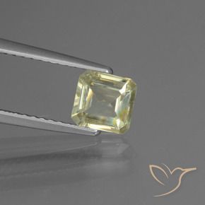 Diaspore Couleur Changeant Jaune très clair naturelle Octogone / coupe Émeraude, 0.87 ct, VS