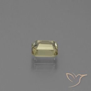 Diaspore Couleur Changeant Jaune pâle naturelle Octogone / coupe Émeraude, 0.87 ct, VS