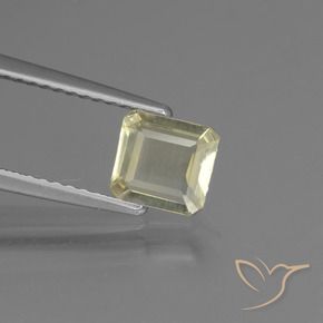 Diaspore Couleur Changeant Jaune clair naturelle Octogone / coupe Émeraude, 0.73 ct, VS