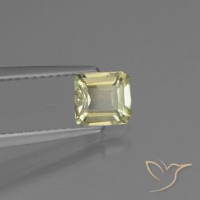 Diaspore Couleur Changeant Beige jaune naturelle Octogone / coupe Émeraude, 0.80 ct, VS