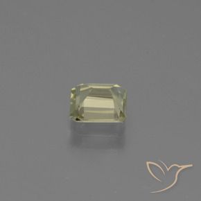 Diaspore Couleur Changeant Beige jaune naturelle Octogone / coupe Émeraude, 0.80 ct, VS