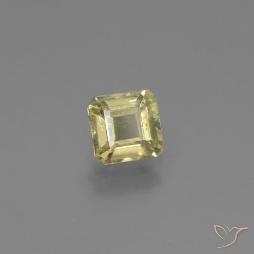 Diaspore Couleur Changeant Jaune pâle naturelle Octogone / coupe Émeraude, 0.92 ct, VS